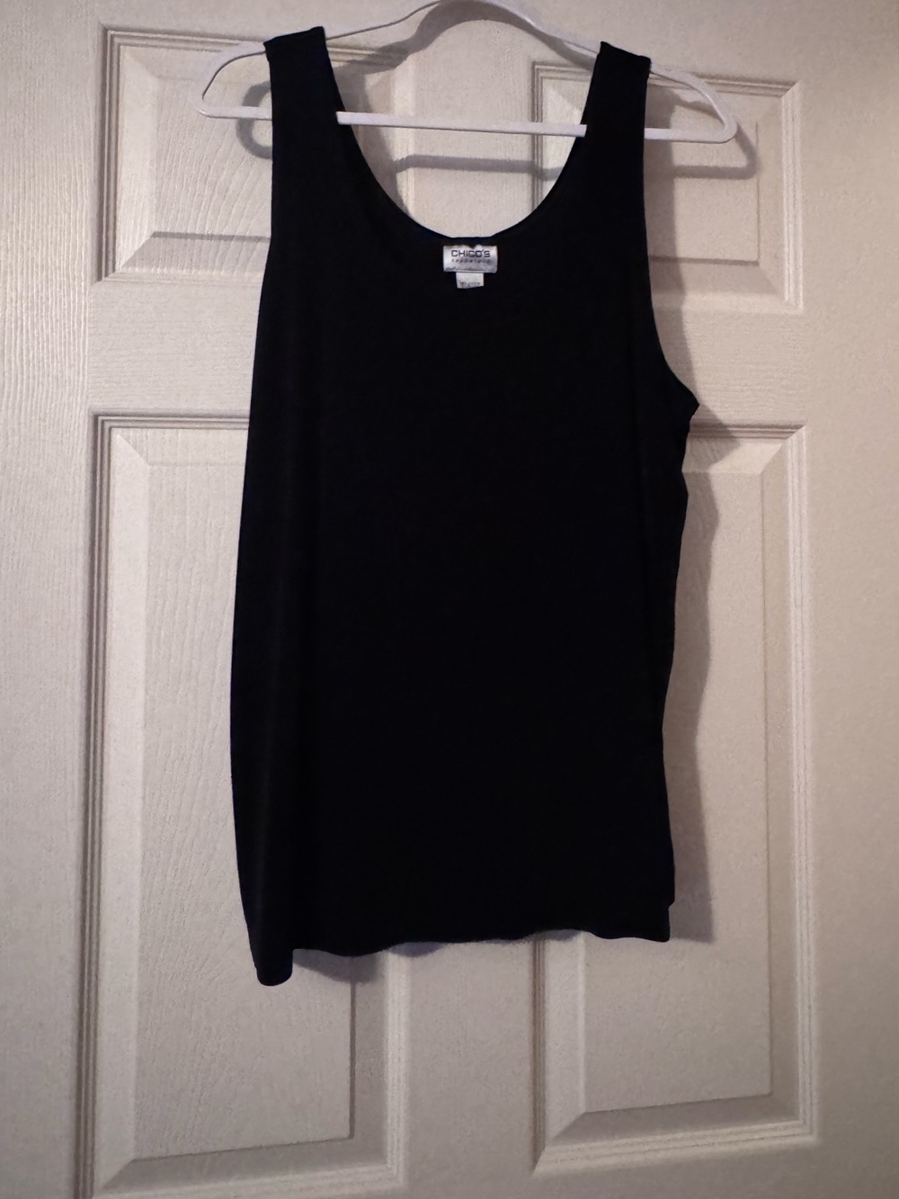 Chico's Black Three Piece Open-Front Cardigan, Tank Set includes Pants too - Picture 3 of 6
